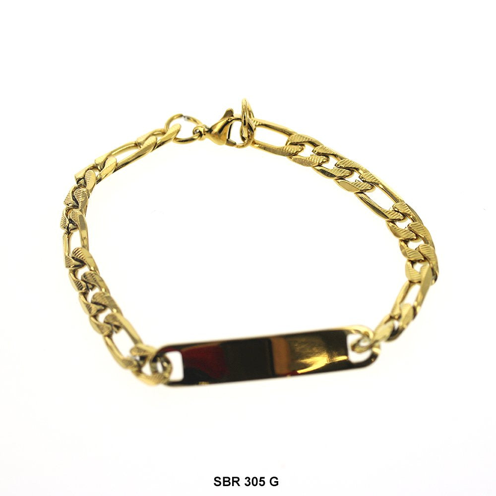 Stainless Steel ID Bracelet SBR 305 G