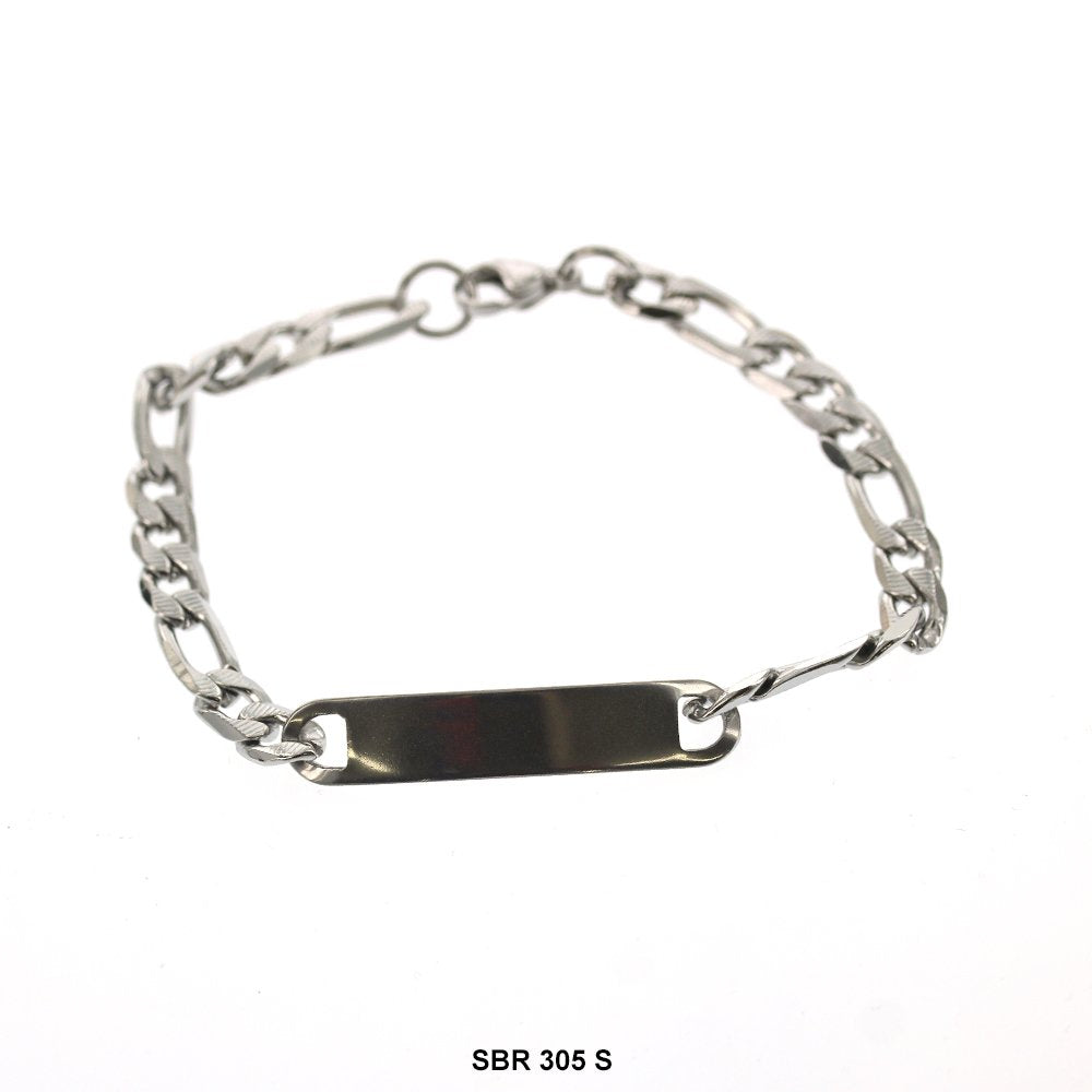 Stainless Steel ID Bracelet SBR 305 S