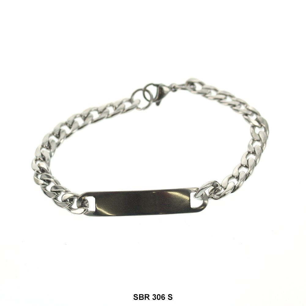 Stainless Steel ID Bracelet SBR 306 S