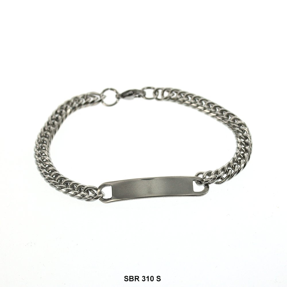 Stainless Steel ID Bracelet SBR 310 S