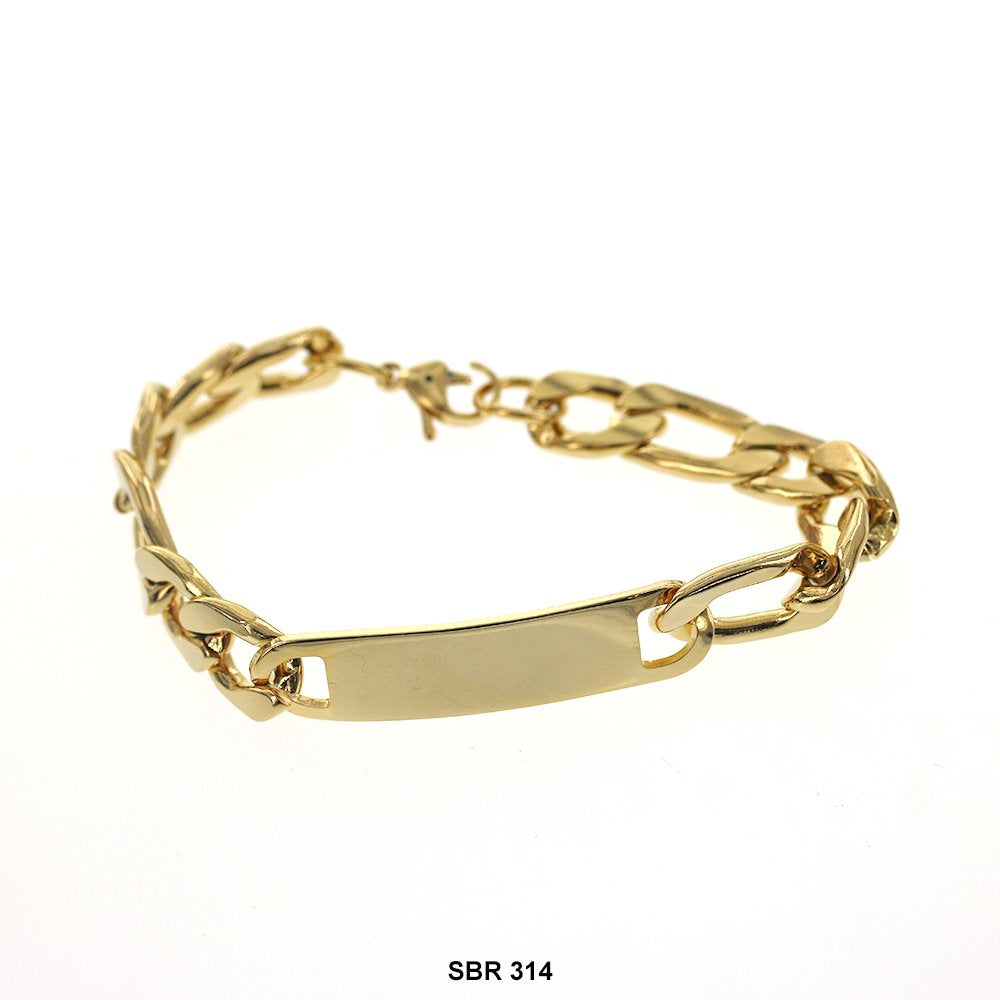 Stainless Steel ID Bracelet SBR 314 G