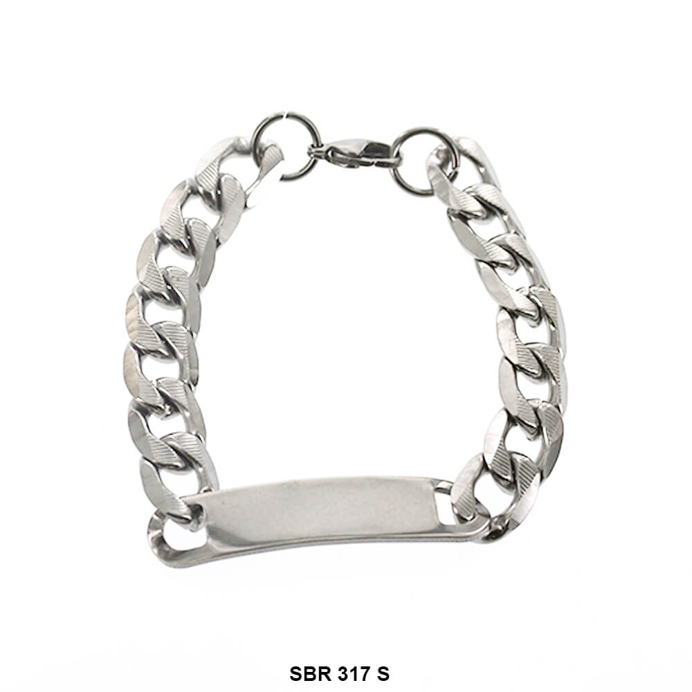 Stainless Steel ID Bracelet SBR 317 S