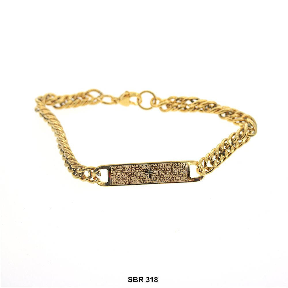 Stainless Steel ID Bracelet SBR 318