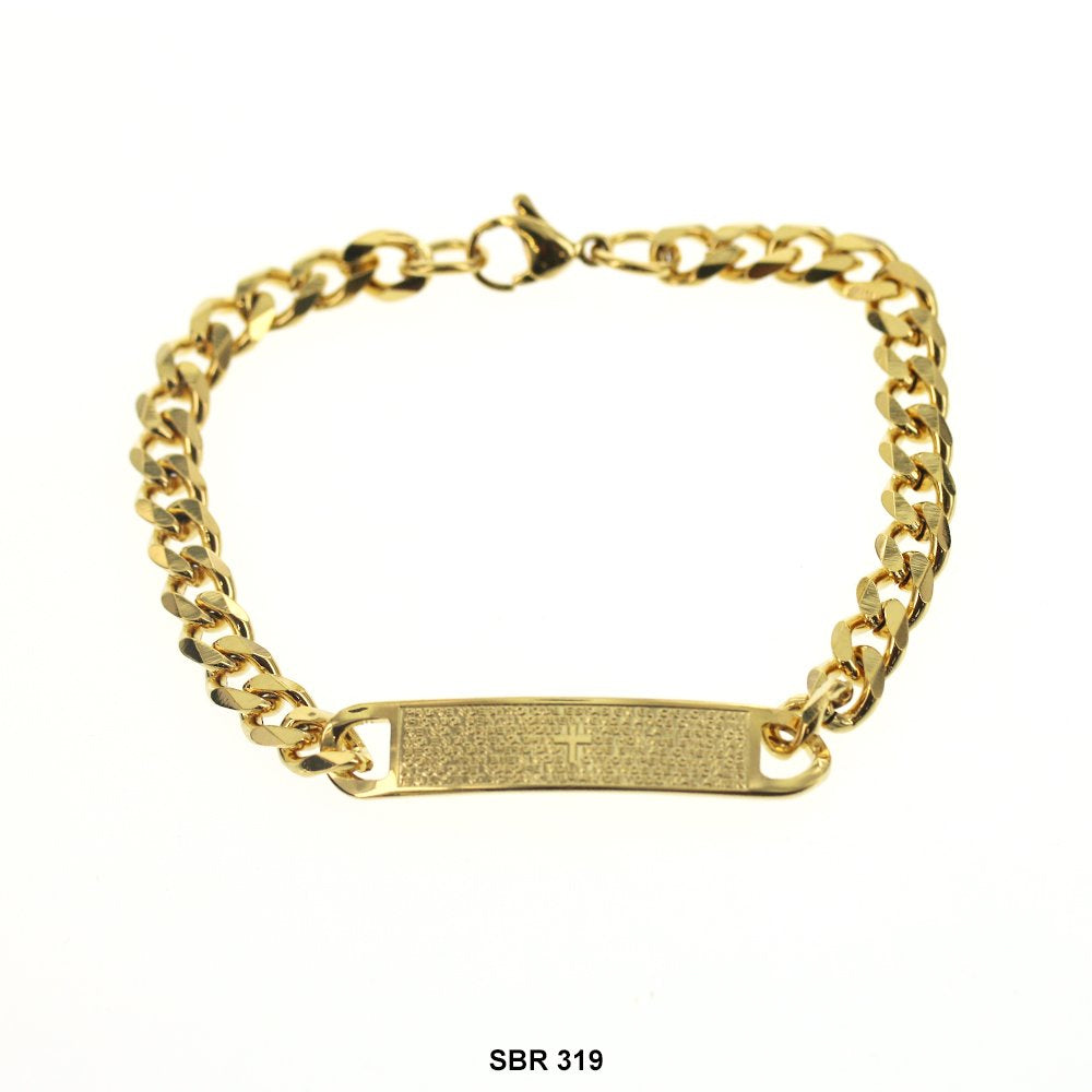 Stainless Steel ID Bracelet SBR 319