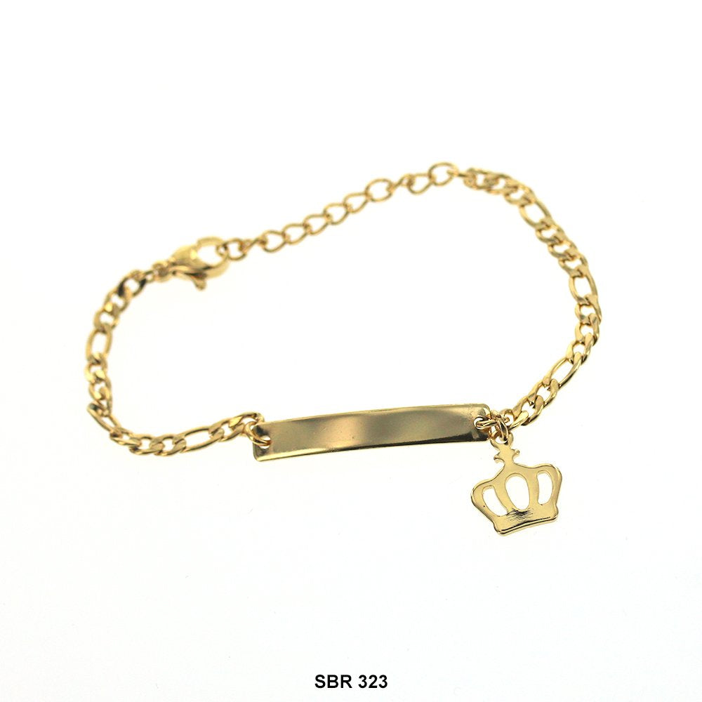 Stainless Steel Kids ID Bracelet SBR 323