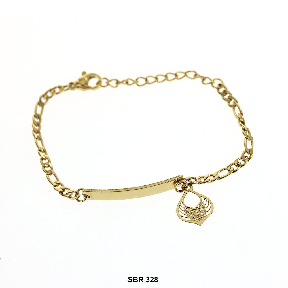 Stainless Steel Kids ID Bracelet SBR 328