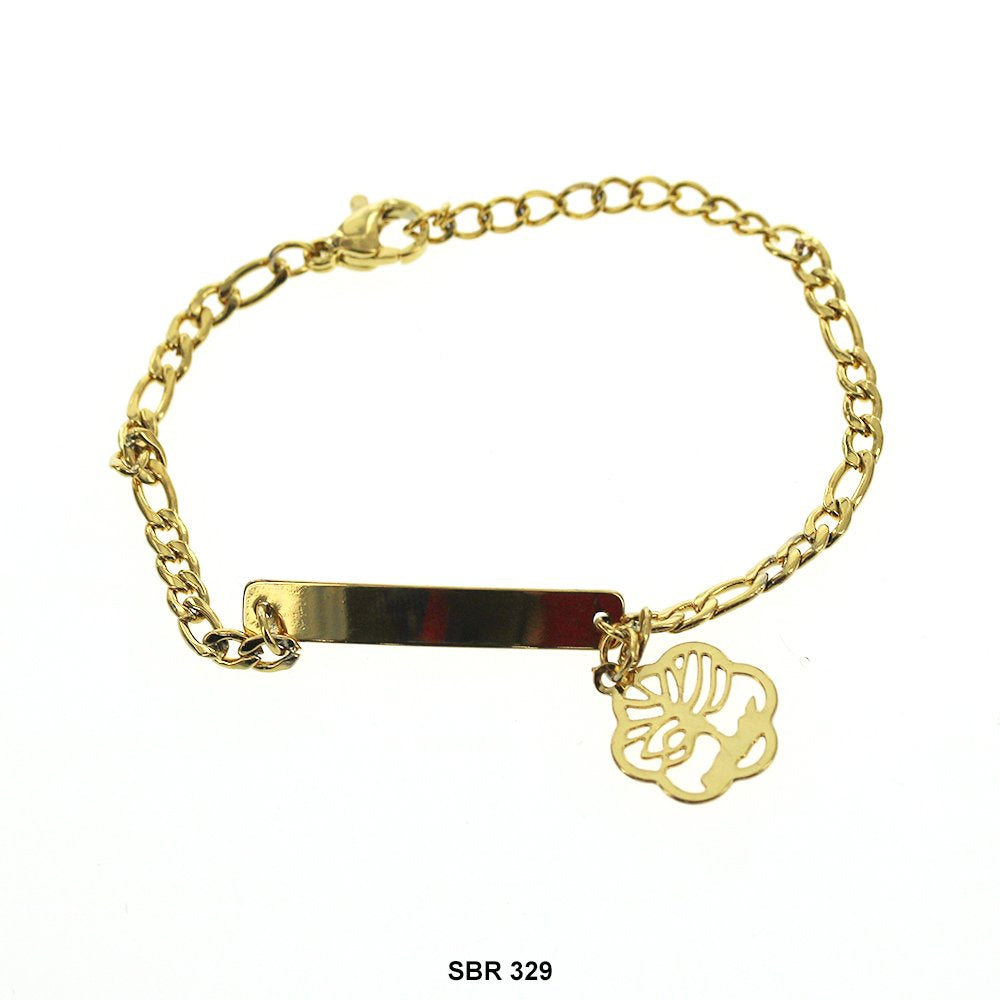 Stainless Steel Kids ID Bracelet SBR 329