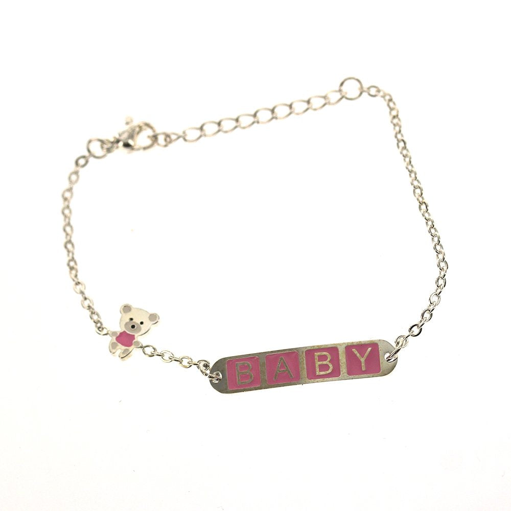 Stainless Steel Kids ID Bracelet SBR 333 P