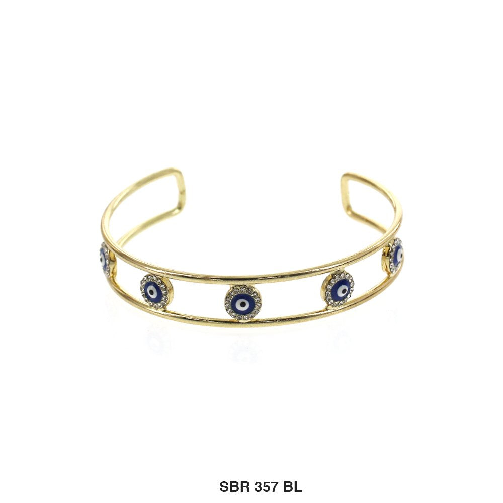 Pulsera Brazalete Mal de Ojo Abierto SBR 357 BL