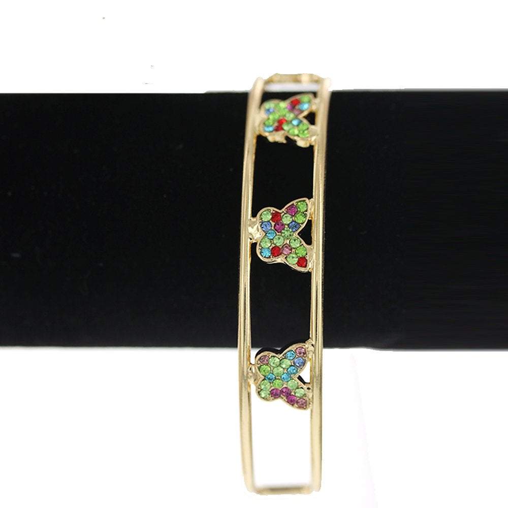 Butterfly Open Bangle Bracelet SBR 358 M