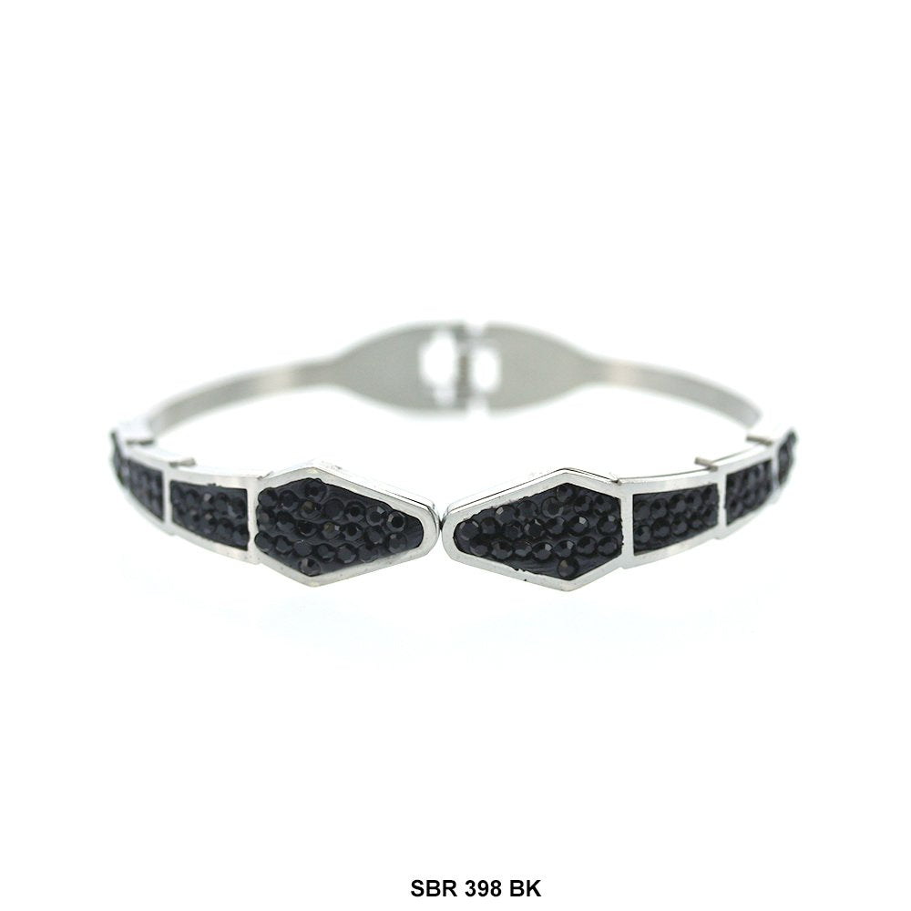 Stainless Steel Cuff Bracelet SBR 398 BK