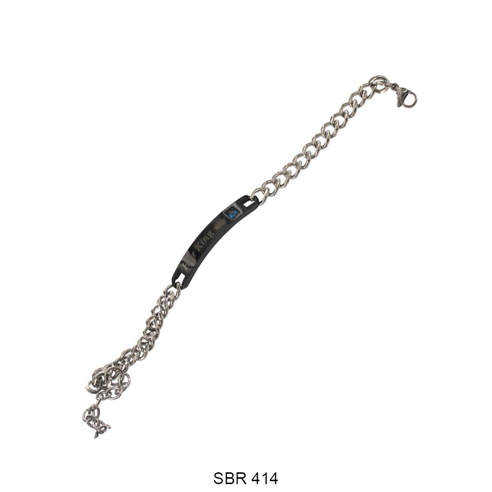 Stainless Steel ID Bracelet SBR 414