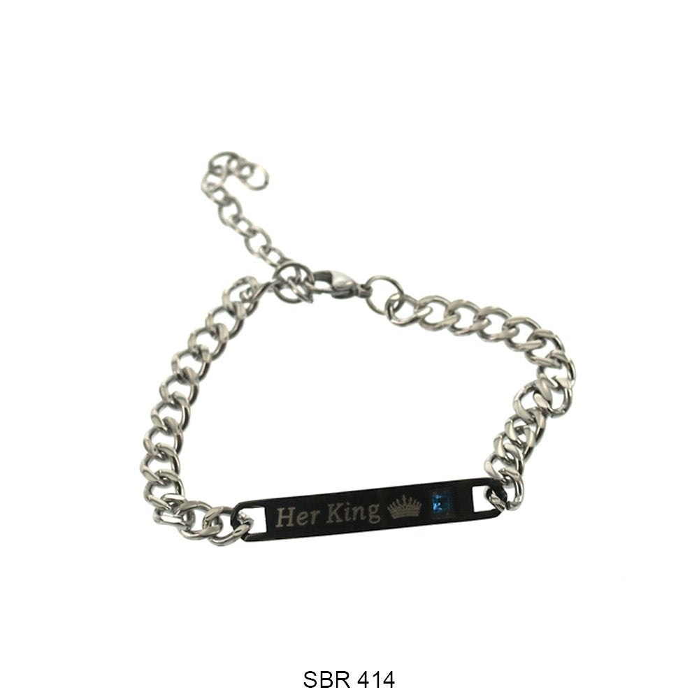 Stainless Steel ID Bracelet SBR 414