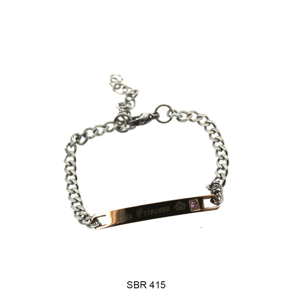 Stainless Steel ID Bracelet SBR 415