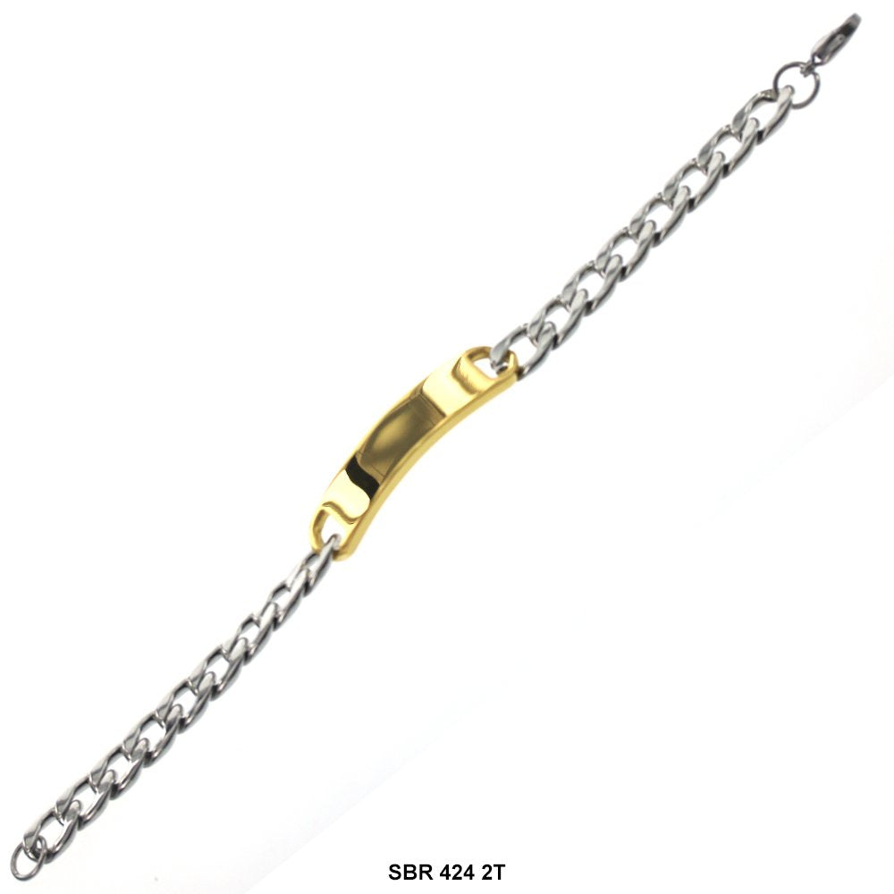 Stainless Steel ID Bracelet SBR 424 2T