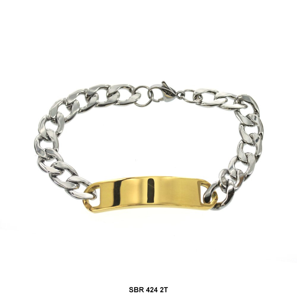 Stainless Steel ID Bracelet SBR 424 2T