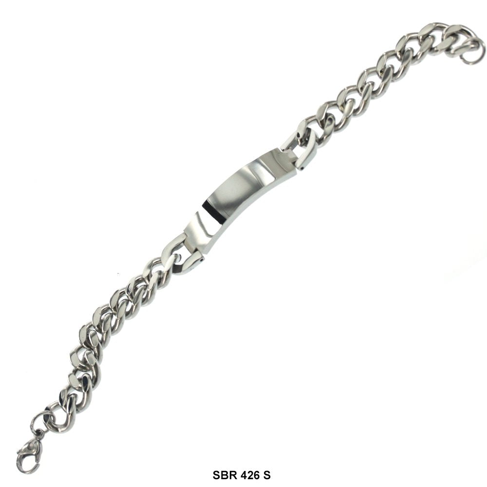 Stainless Steel ID Bracelet SBR 426 S