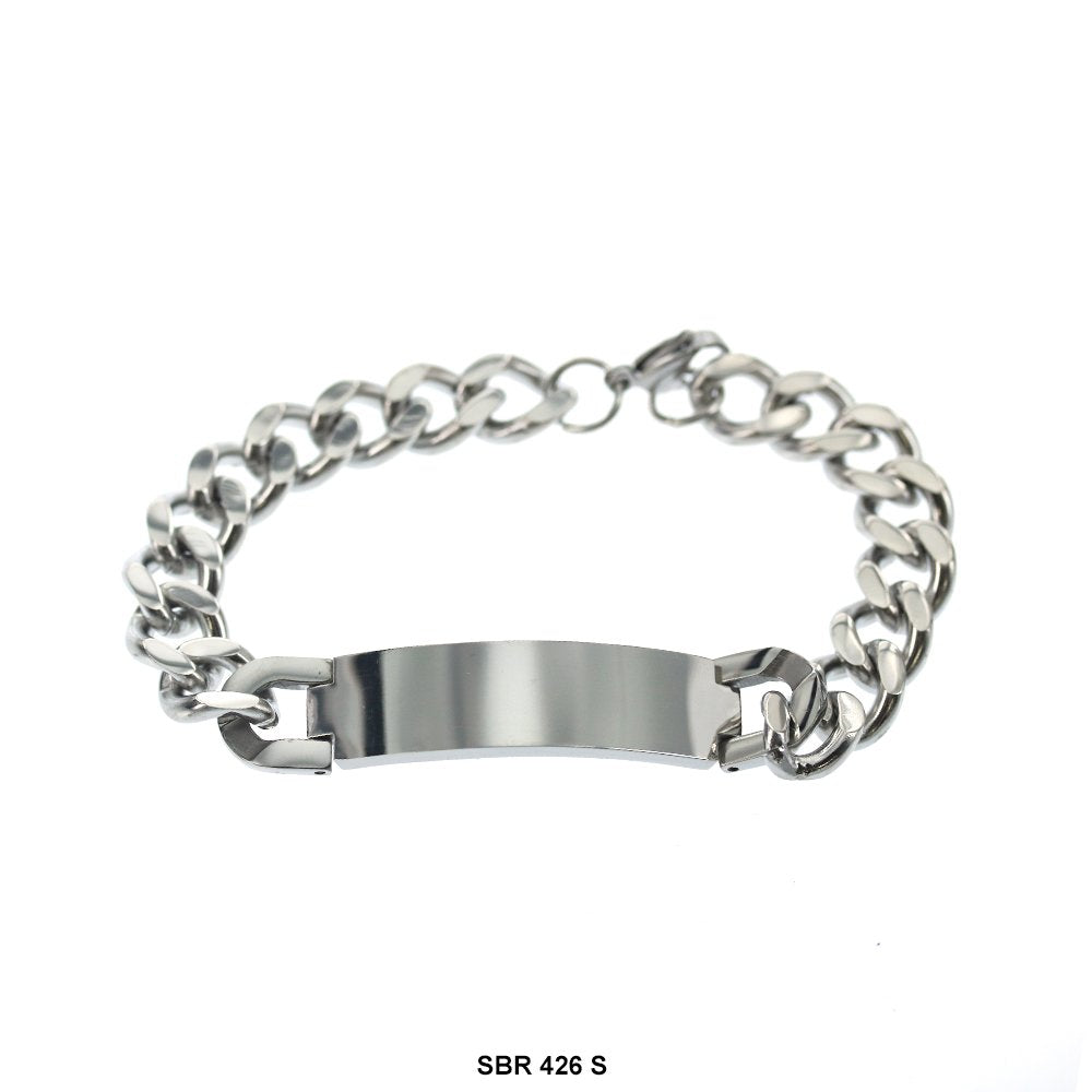 Stainless Steel ID Bracelet SBR 426 S