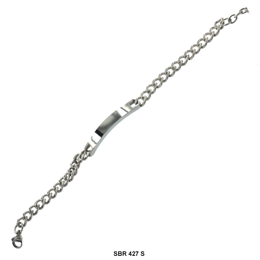 Stainless Steel ID Bracelet SBR 427 S