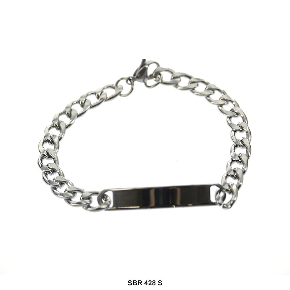 Stainless Steel ID Bracelet SBR 428 S