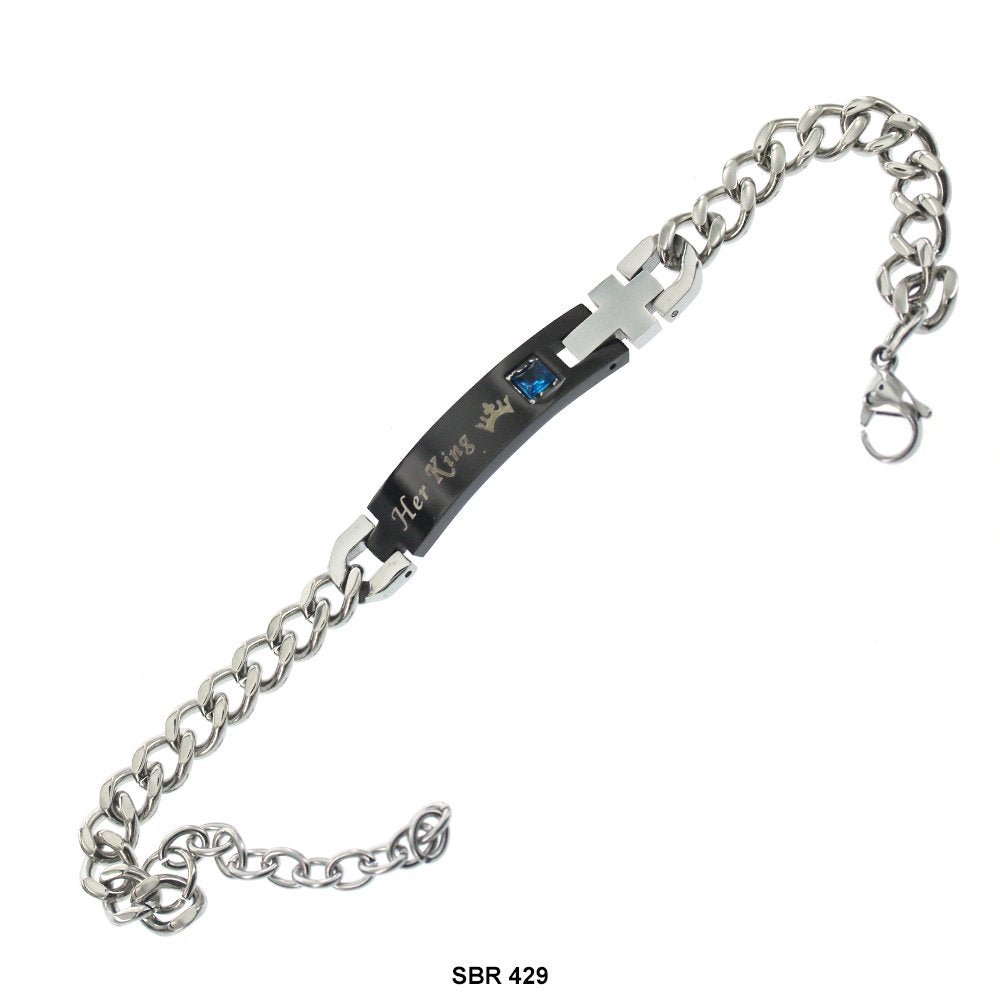 Stainless Steel ID Bracelet SBR 429