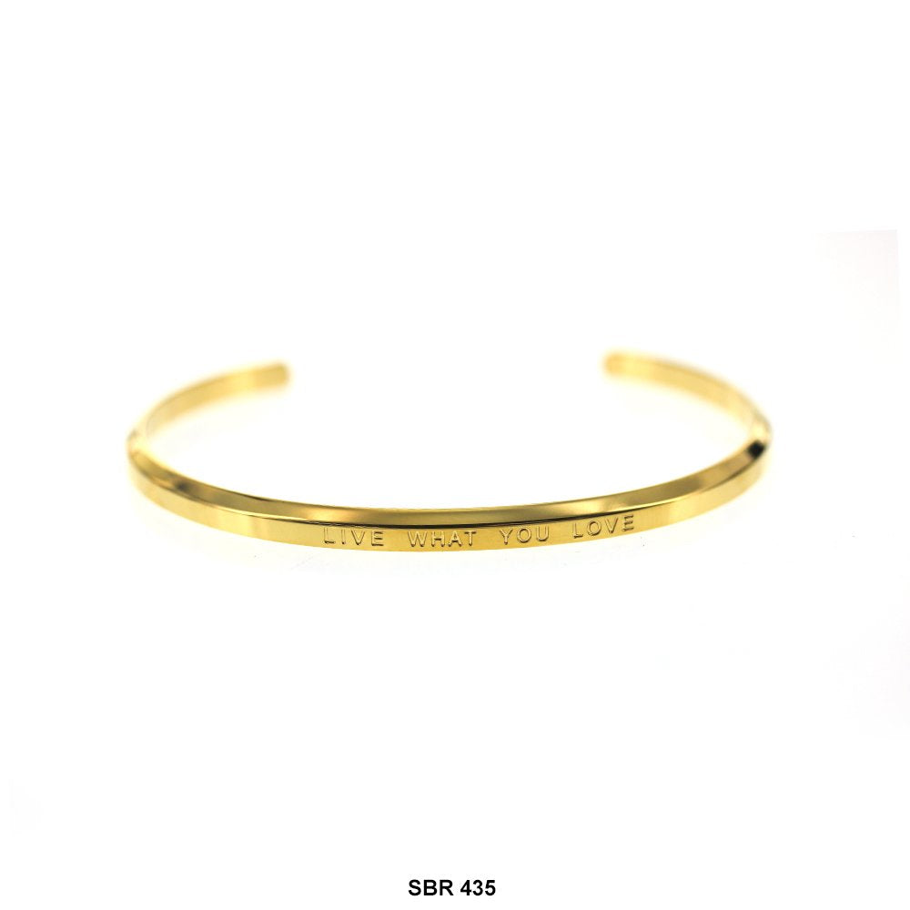 Stainless Steel Bangle Bracelet SBR 435