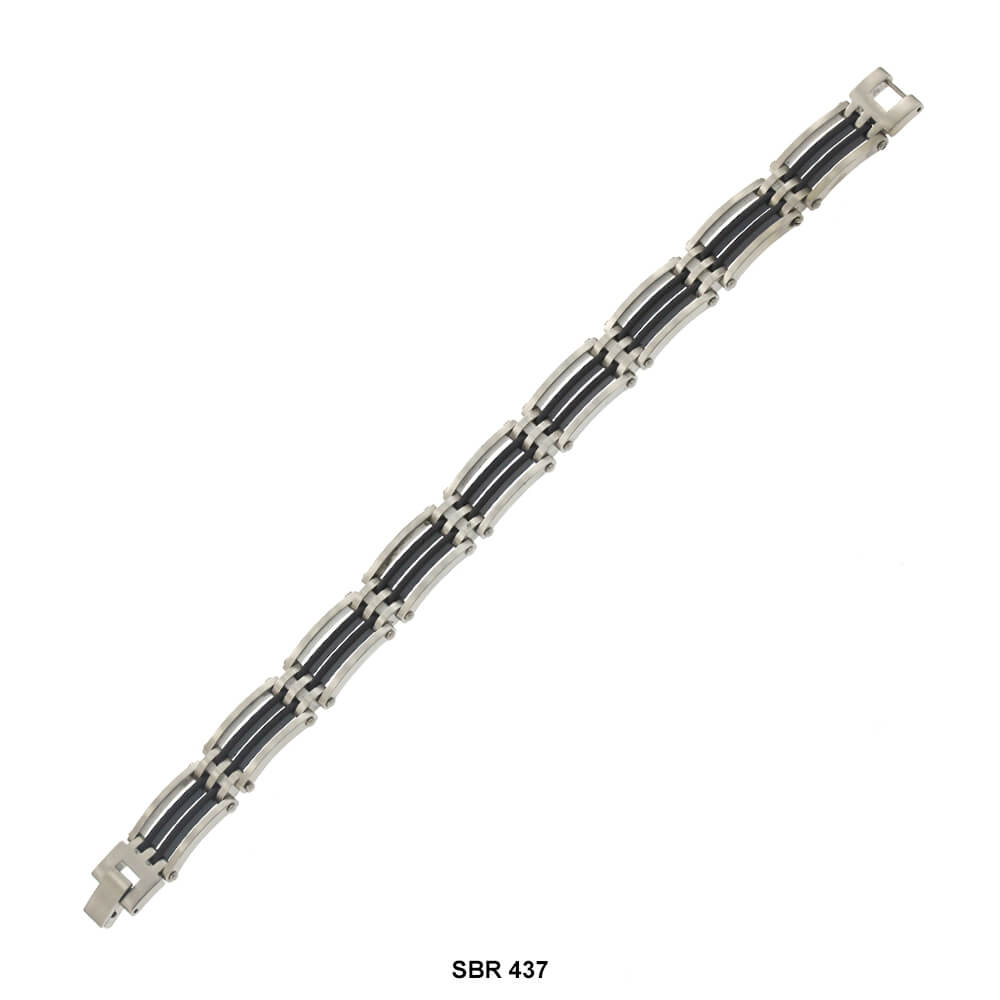 Stainless Steel Band Bracelet SBR 437