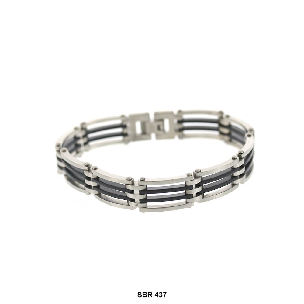 Stainless Steel Band Bracelet SBR 437