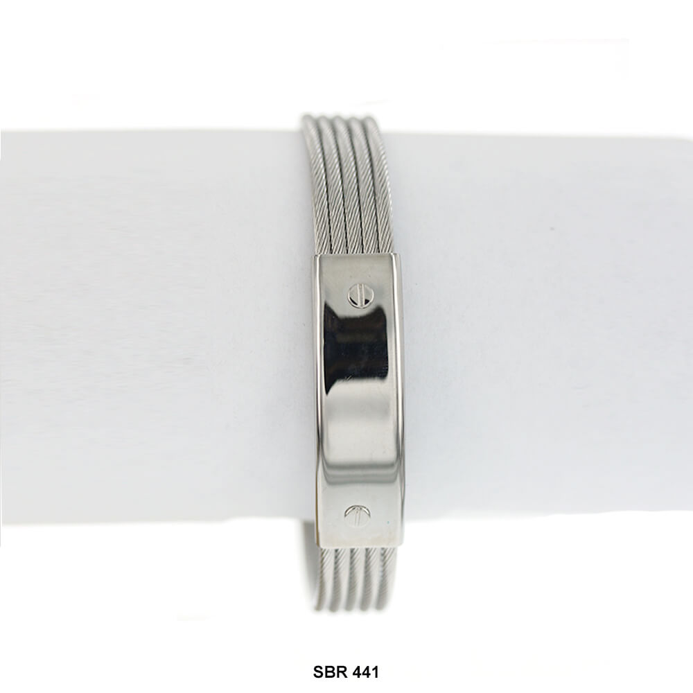 Stainless Steel Band Bracelet SBR 441