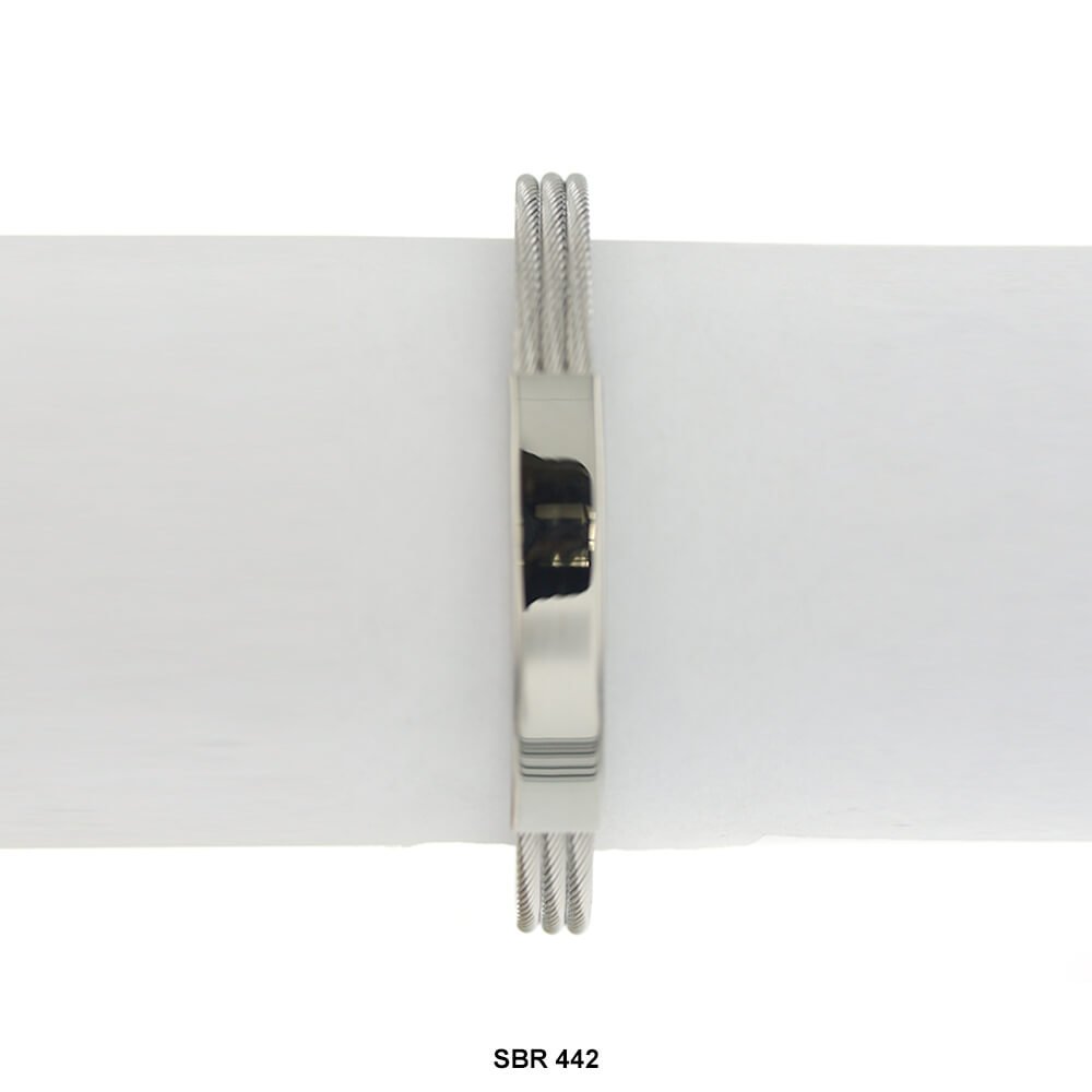 Stainless Steel Band Bracelet SBR 442