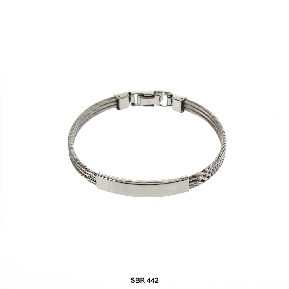 Stainless Steel Band Bracelet SBR 442