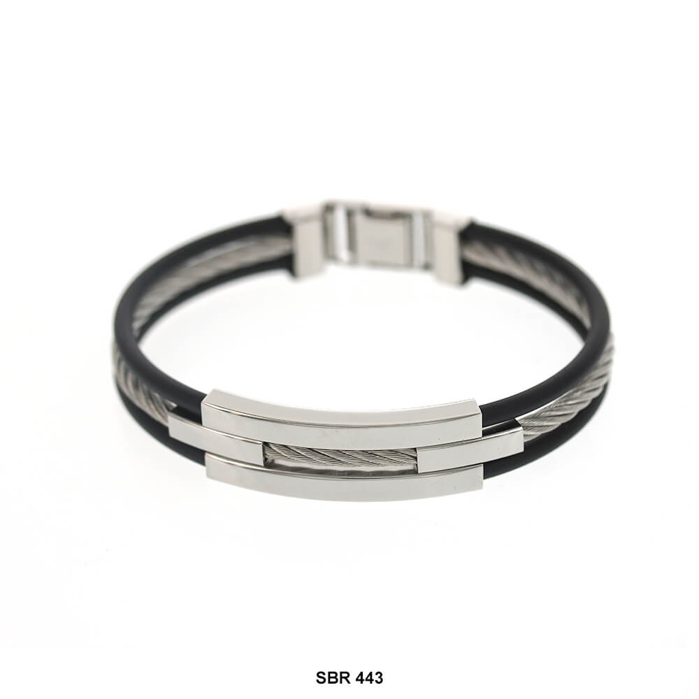 Stainless Steel Band Bracelet SBR 443