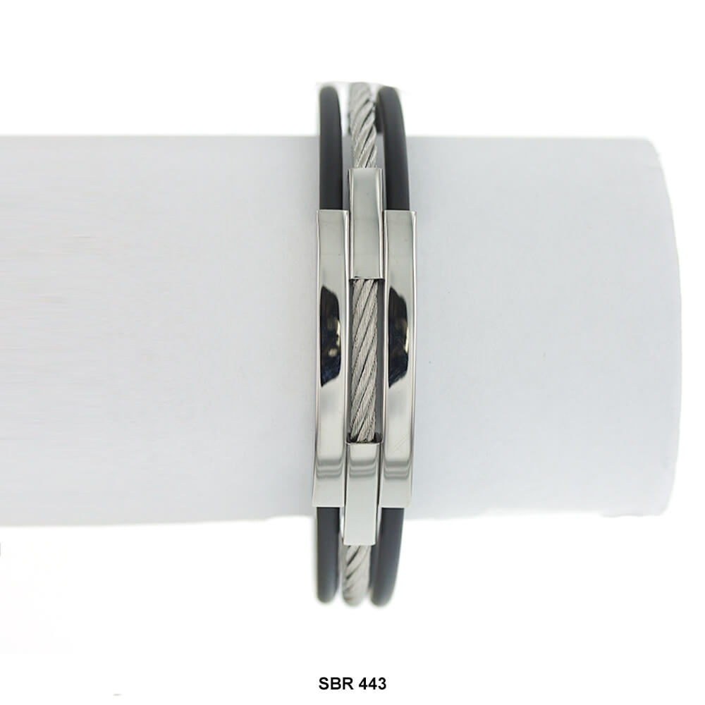 Stainless Steel Band Bracelet SBR 443