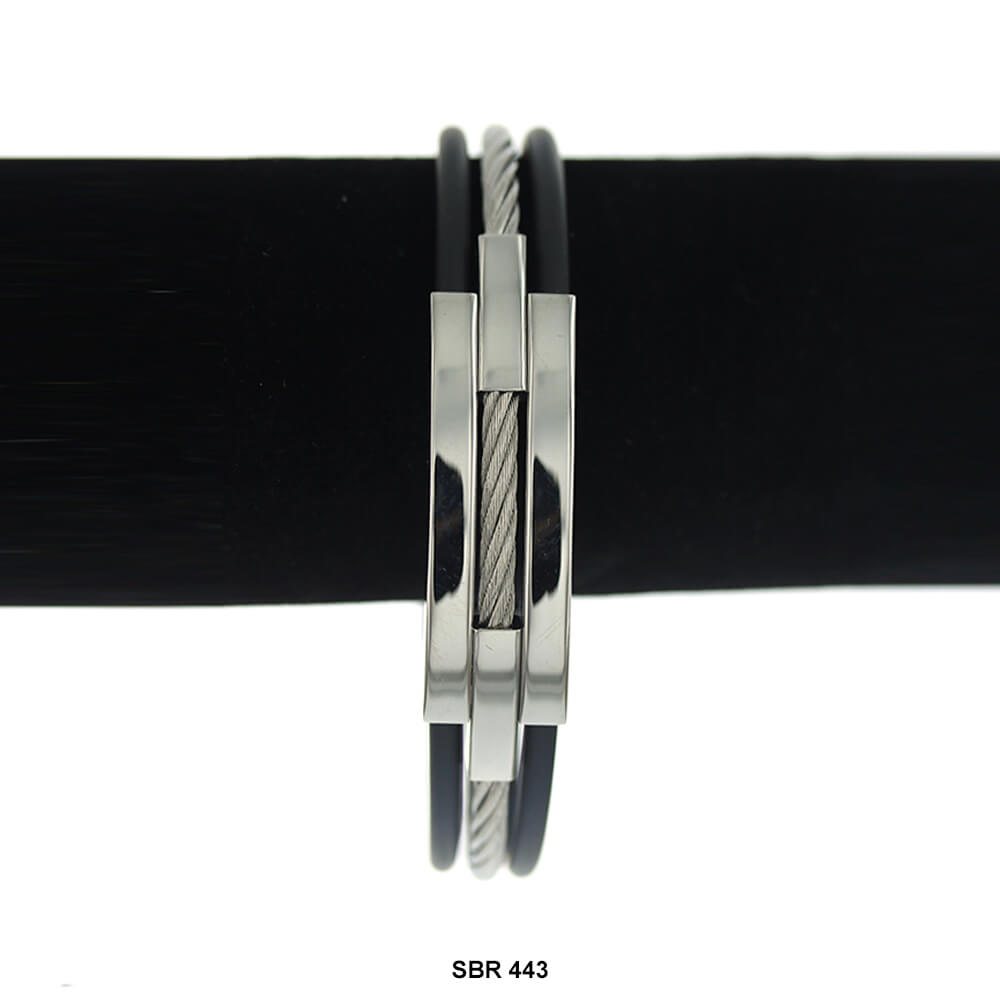 Stainless Steel Band Bracelet SBR 443