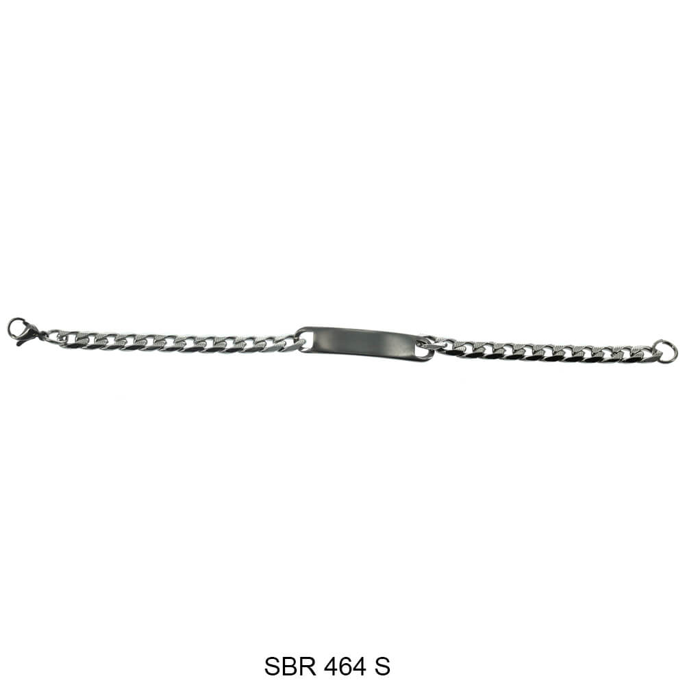 Stainless Steel ID Bracelet SBR 464 S