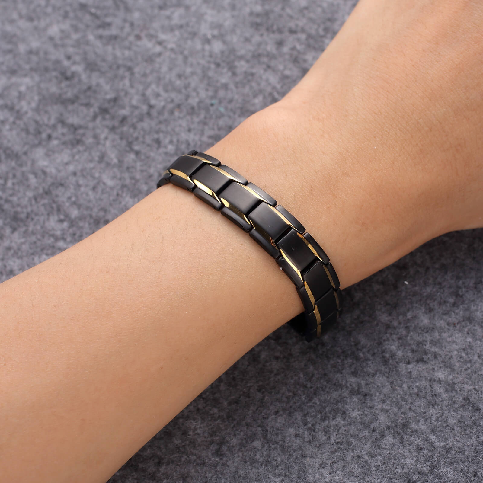 Stainless Steel Magnetic Bracelet SBR 513 BKG