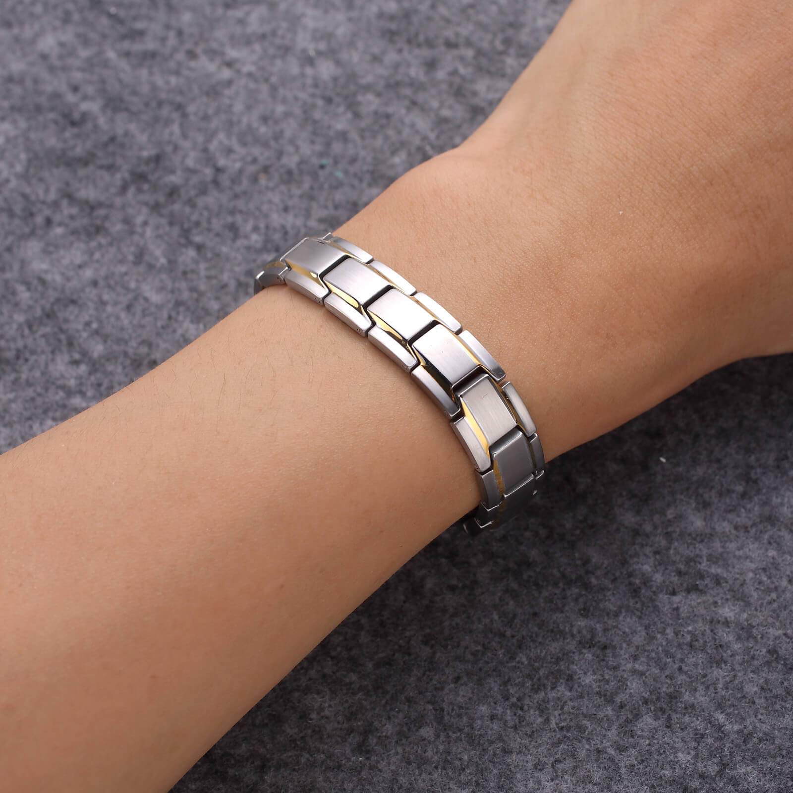 Stainless Steel Magnetic Bracelet SBR 513 SG