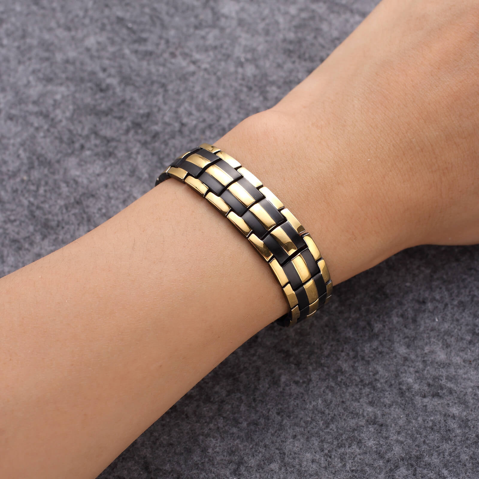 Stainless Steel Magnetic Bracelet SBR 518 BKG