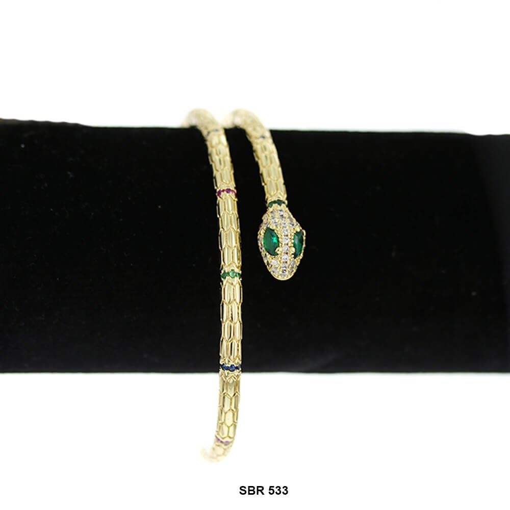 Snake Open Bangle Bracelet SBR 533