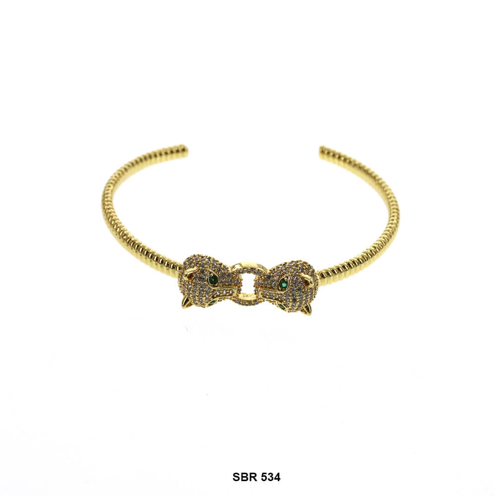 Cats  Open Bangle Bracelet SBR 534