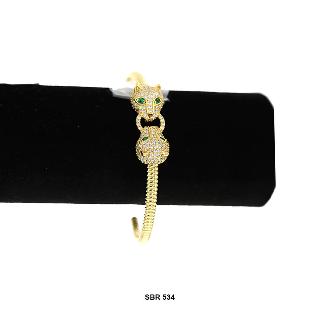 Cats  Open Bangle Bracelet SBR 534