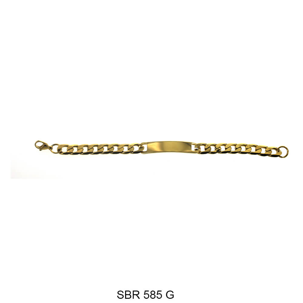 Pulsera de identificación de acero inoxidable SBR 585 G