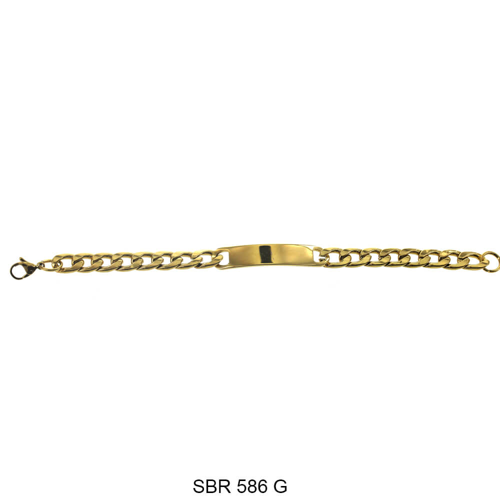 Stainless Steel ID Bracelet SBR 586 G