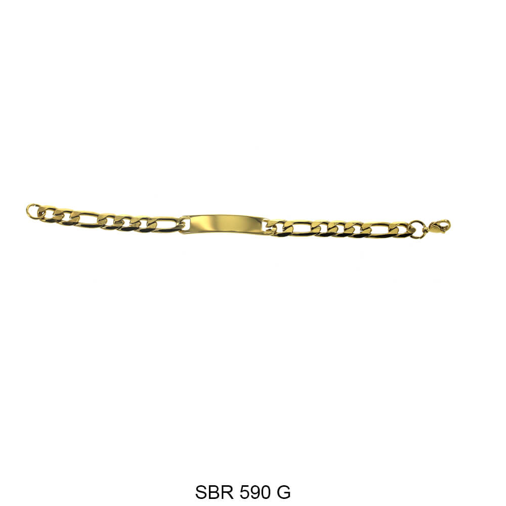 Stainless Steel ID Bracelet SBR 590 G