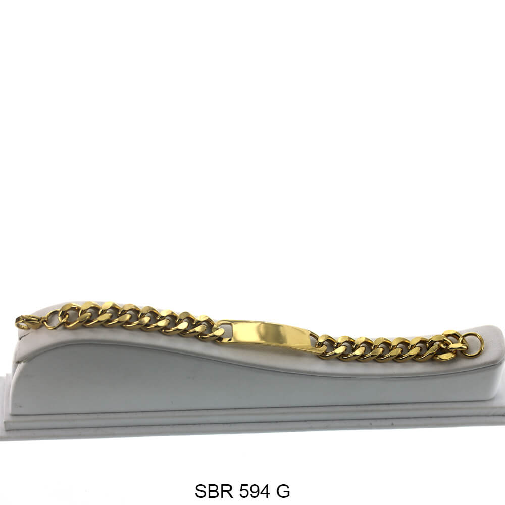 Stainless Steel ID Bracelet SBR 594 G