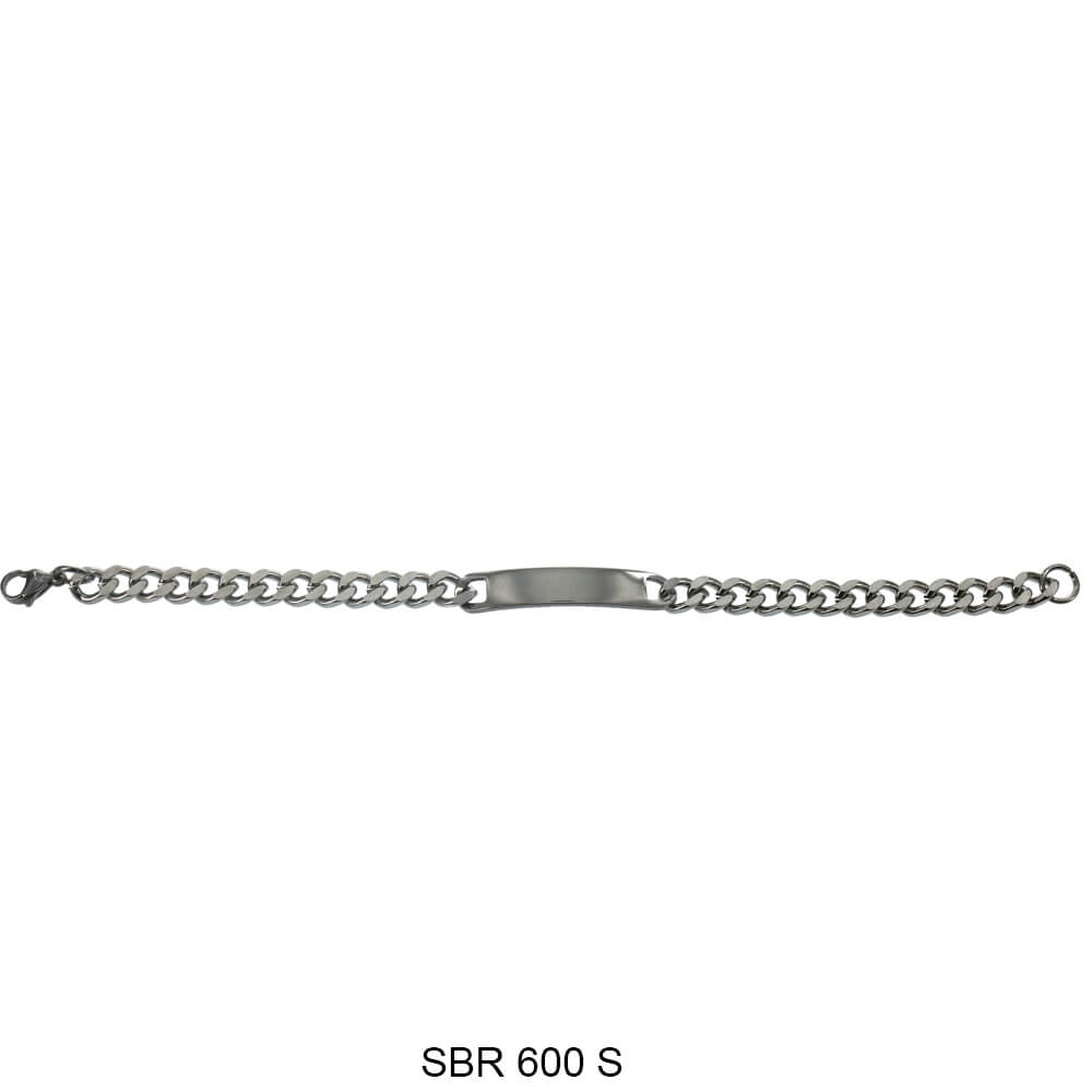 Stainless Steel ID Bracelet SBR 600 S