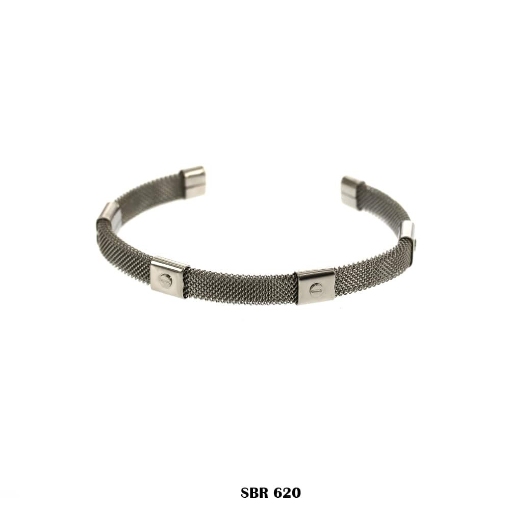 Brazalete de banda de acero inoxidable SBR 620