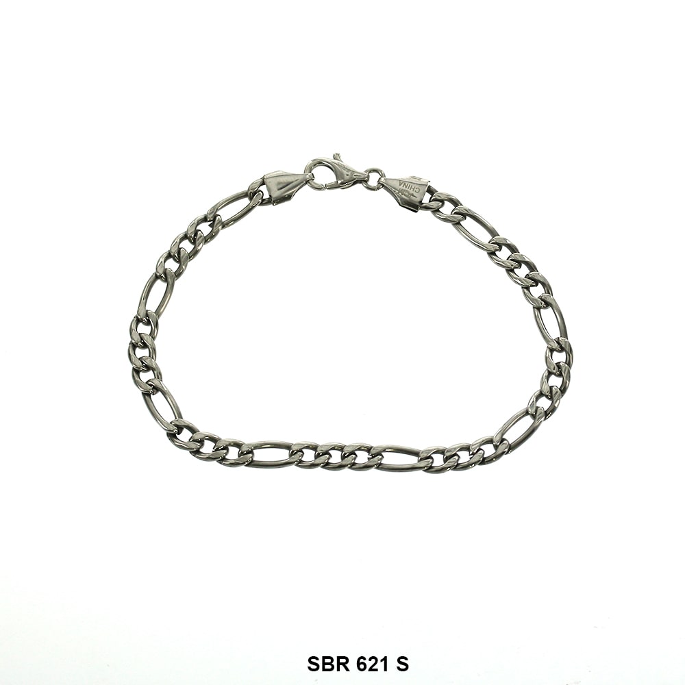 Brazalete Figaro de acero inoxidable de 5 mm SBR 621 S