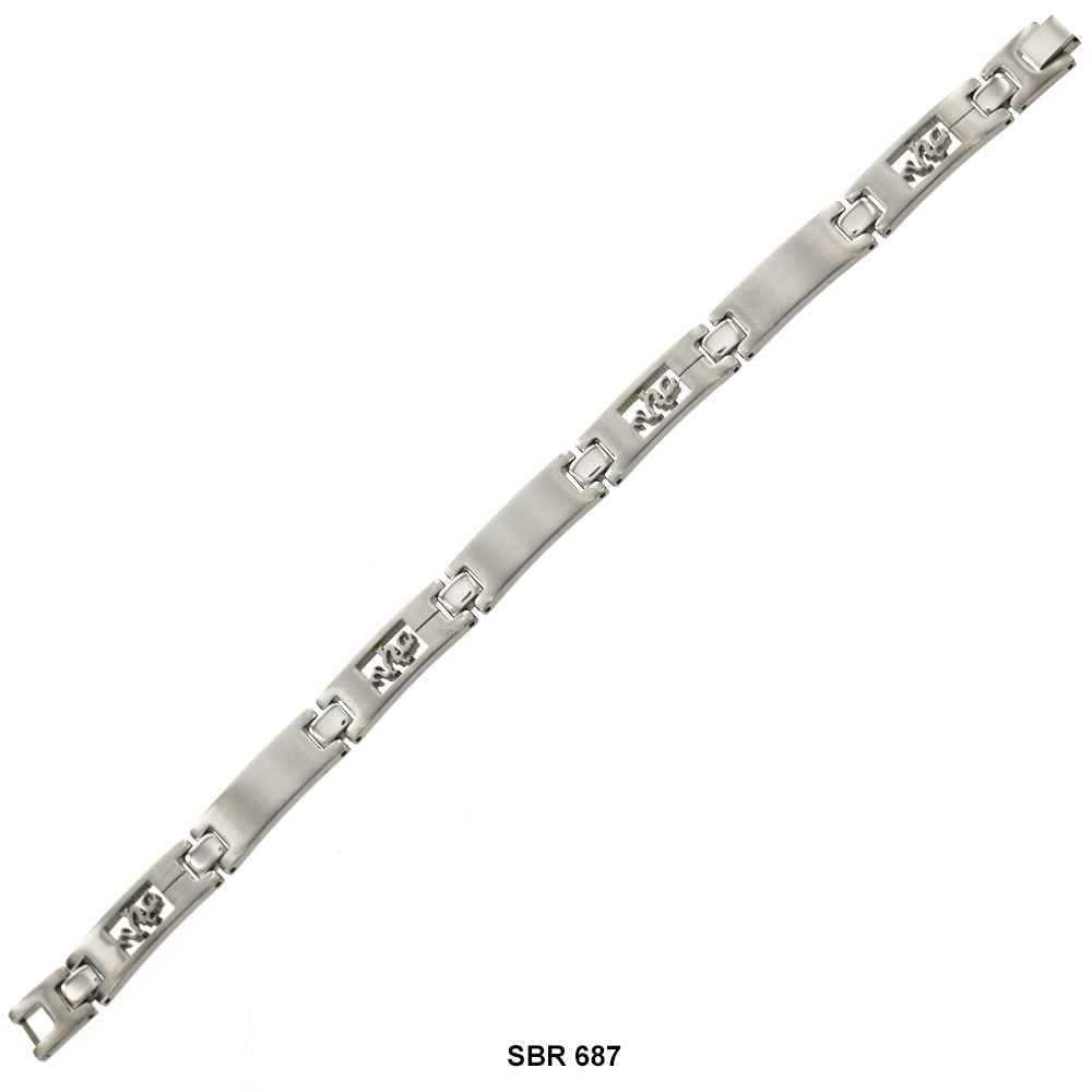 Brazalete de acero inoxidable SBR 687