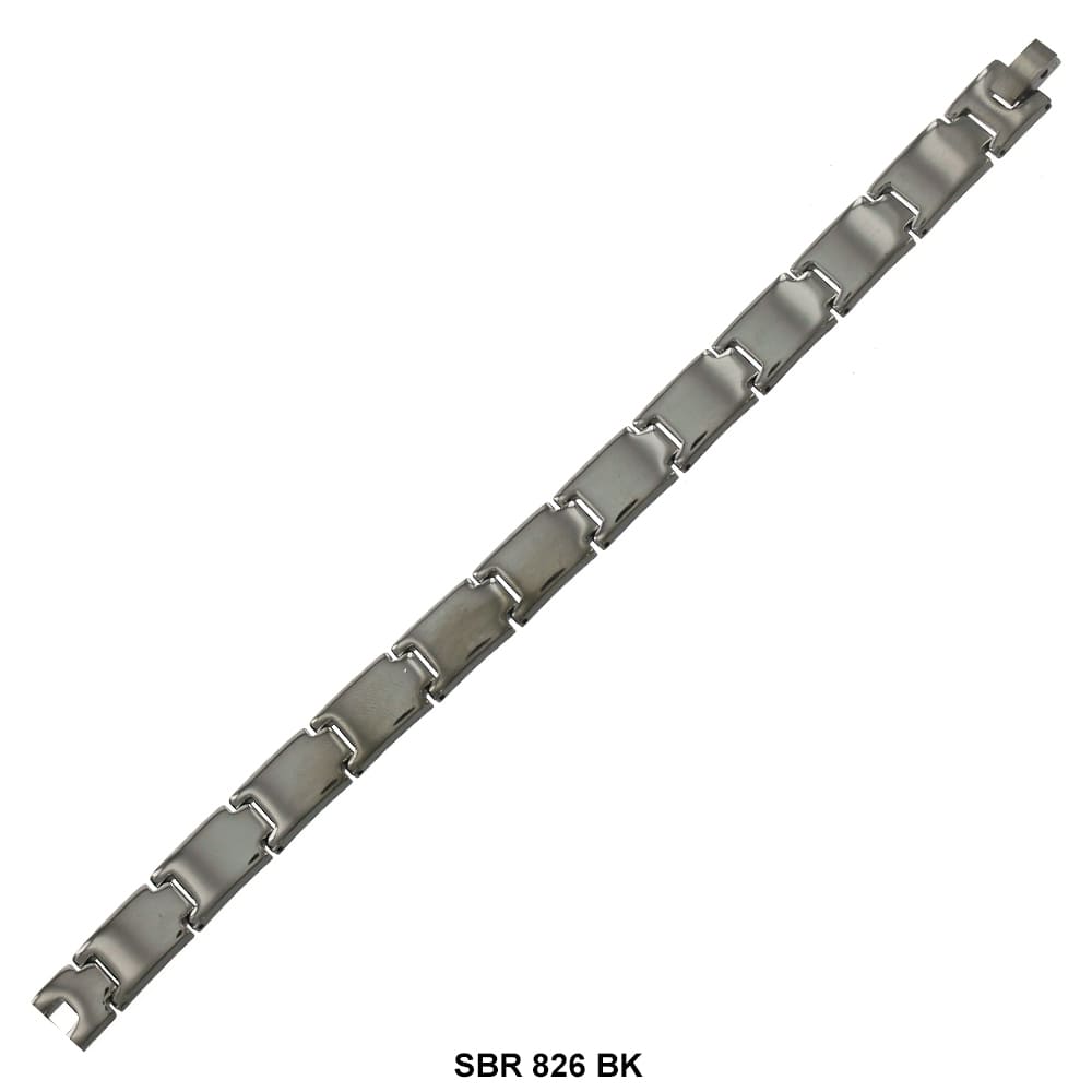 Brazalete de acero inoxidable SBR 826 (BK)